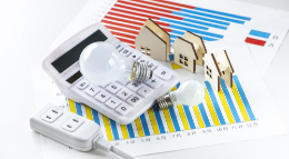 電気料金　模型　写真