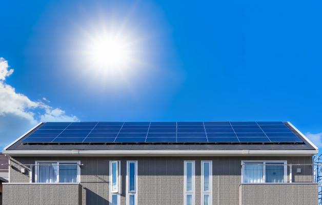 太陽光パネル　写真