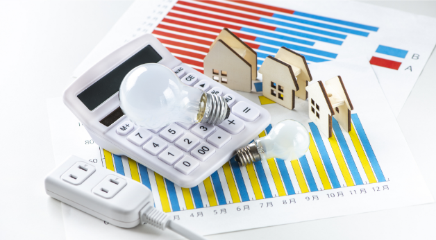電気料金　模型　写真