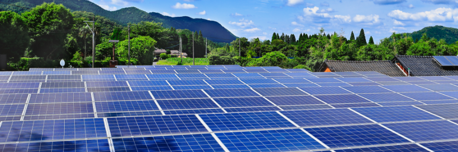 太陽光パネル　エネルギー　写真