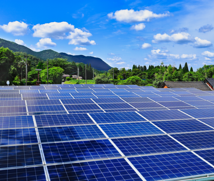 太陽光パネル　エネルギー　写真