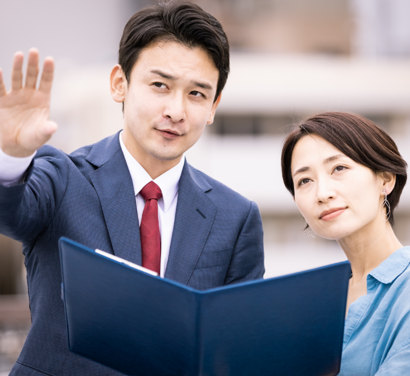土地売買　打ち合わせ風景　画像